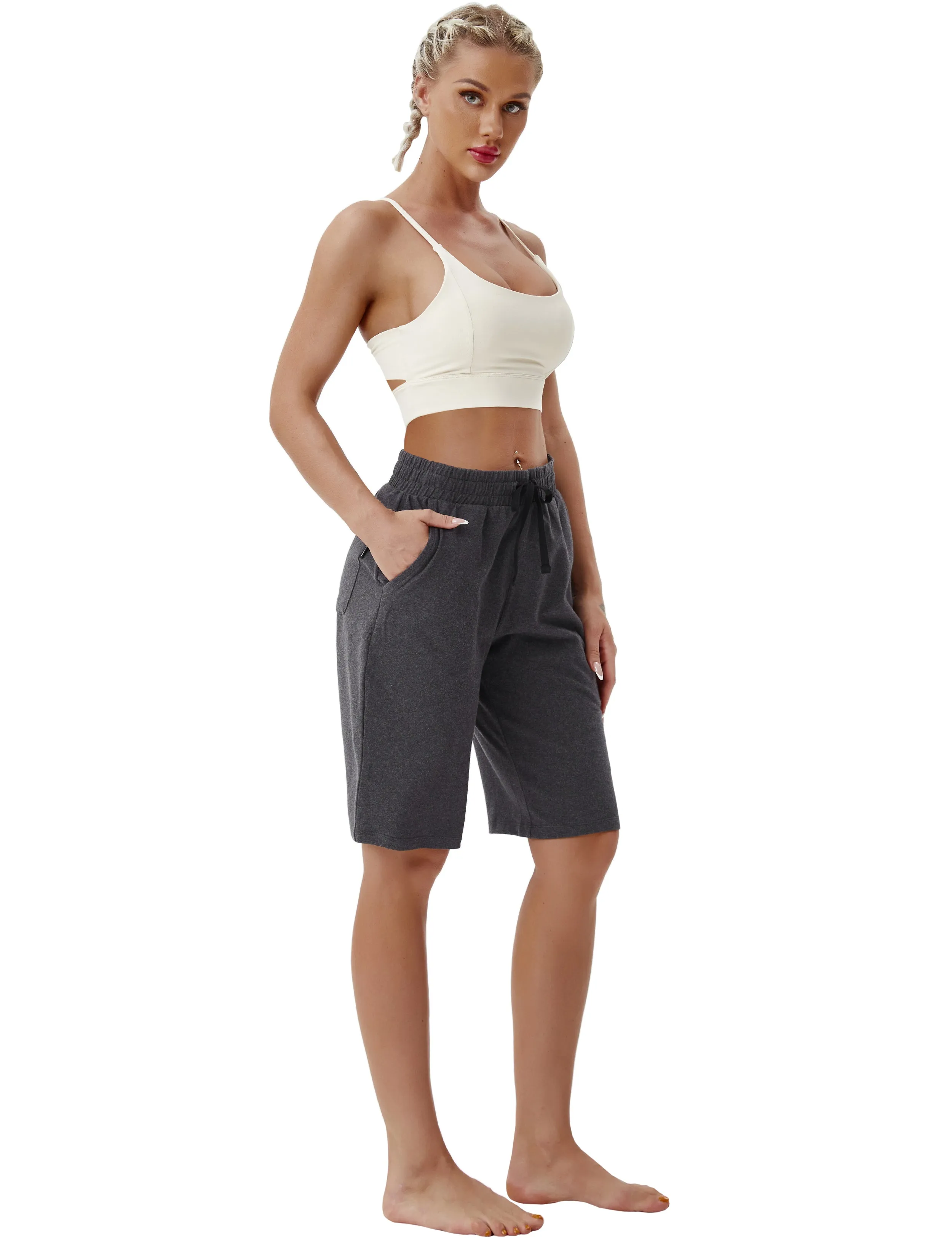 10" Joggers Shorts heathercharcoal_Biking
